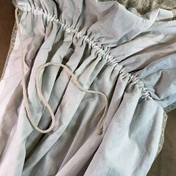 Park Designs Elegant Cream Patterned Gathered Swag Curtains - Picture 8 of 8